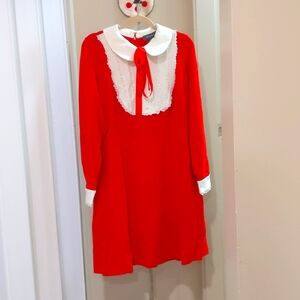 Revel In Retro Tie-Neck Dress